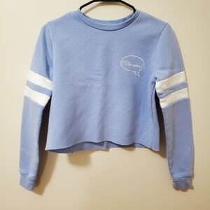 Periwinkle Cropped Sweatshirt (S)